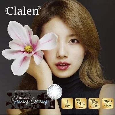 Clalen 1 day Iris SUZY GRAY 秀智灰 每日即棄隱形眼鏡｜每盒30片
